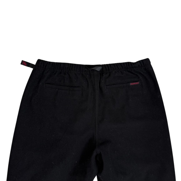 Gramicci Wool Blend Pleated Pants Black Mens Size XL Belted GMP-21F057 - Picture 5 of 8